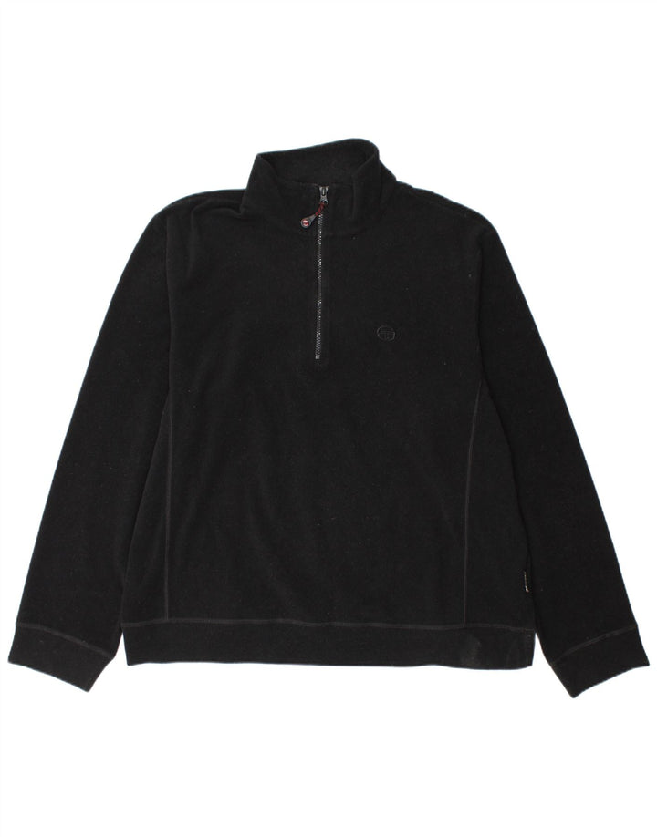 Sergio Tacchini Ανδρικό φερμουάρ Fleece Jumper XL Μαύρο Πολυεστέρας