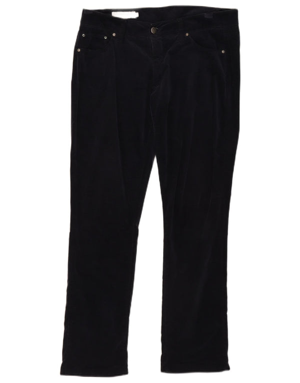 Marlboro Classics Γυναικείο ίσιο βελούδινο casual παντελόνι W32 L29 Navy Blue