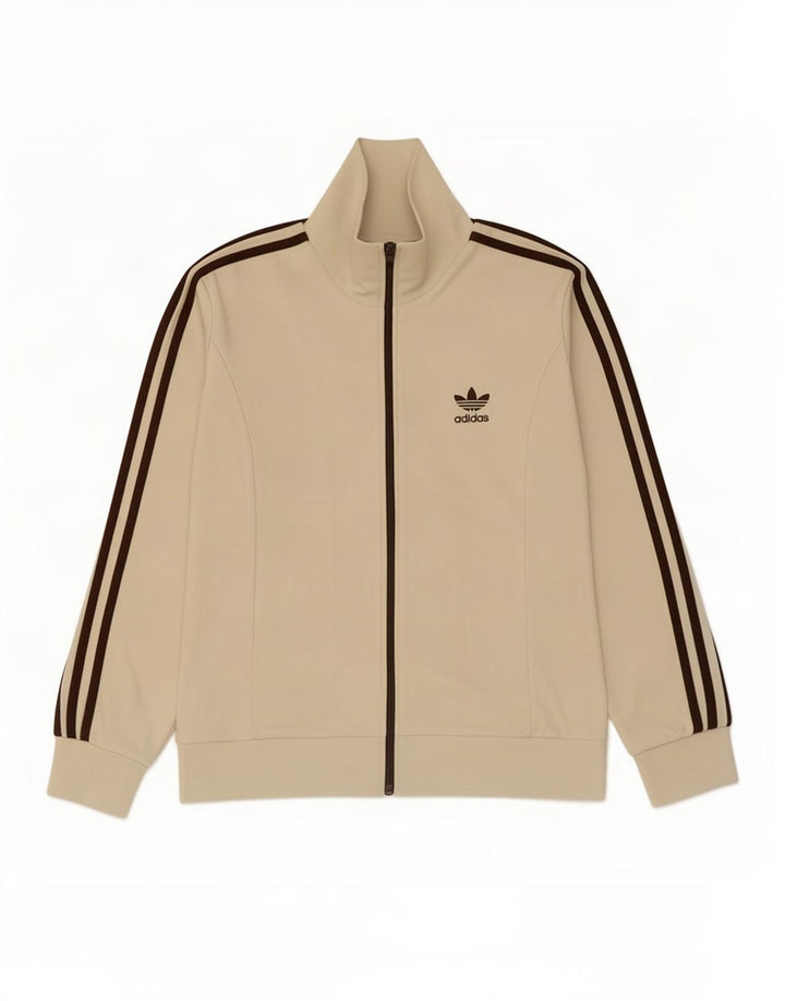 Γυναικεία αθλητική φόρμα Adidas Top Jacket UK 14 Medium Beige βαμβακερό