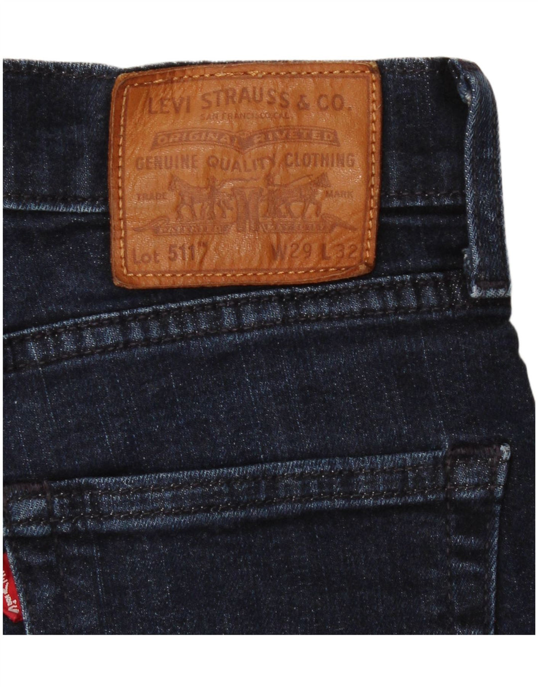 Levi's Womens 511 Slim Jeans W29 L32 Navy Blue Cotton