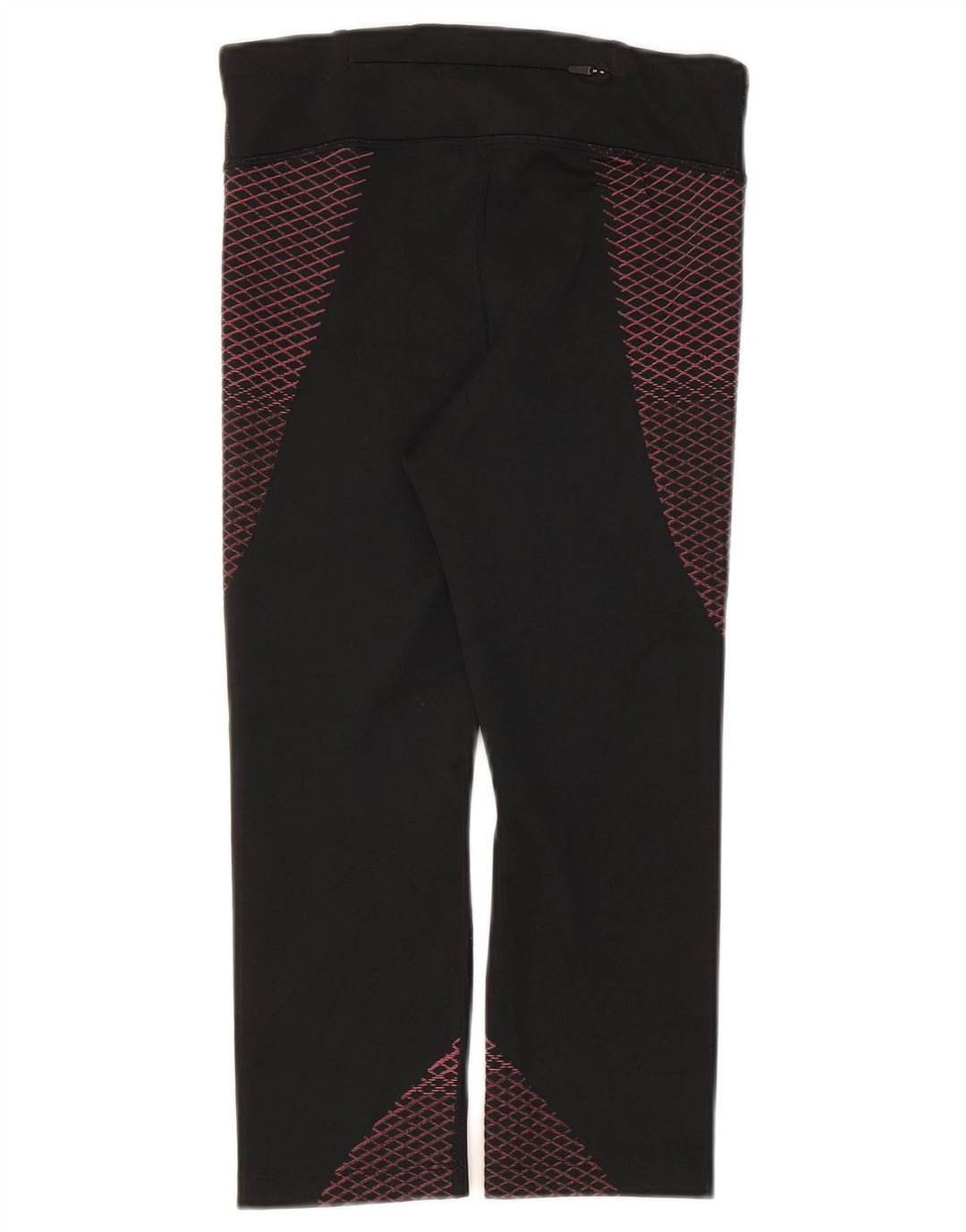 Γυναικεία κολάν Nike Dri Fit Capri UK 8 Μικρός μαύρος γεωμετρικός πολυεστέρας