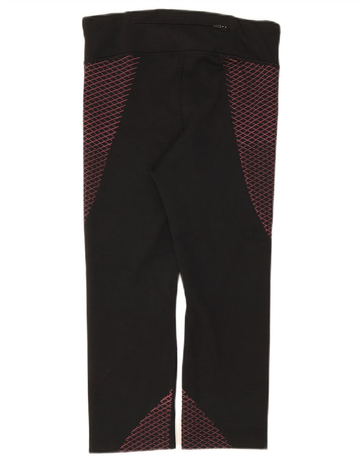 Γυναικεία κολάν Nike Dri Fit Capri UK 8 Μικρός μαύρος γεωμετρικός πολυεστέρας