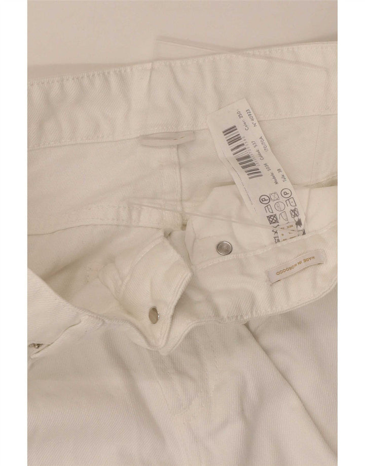 Massimo Dutti Γυναικείο Loose Jeans EU 38 Small W28 L31 Λευκό