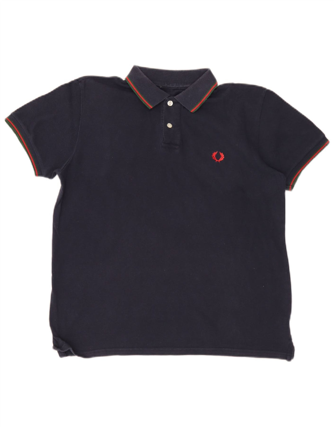 Fred Perry Ανδρικό πουκάμισο πόλο μεσαίου μπλε βαμβακερό