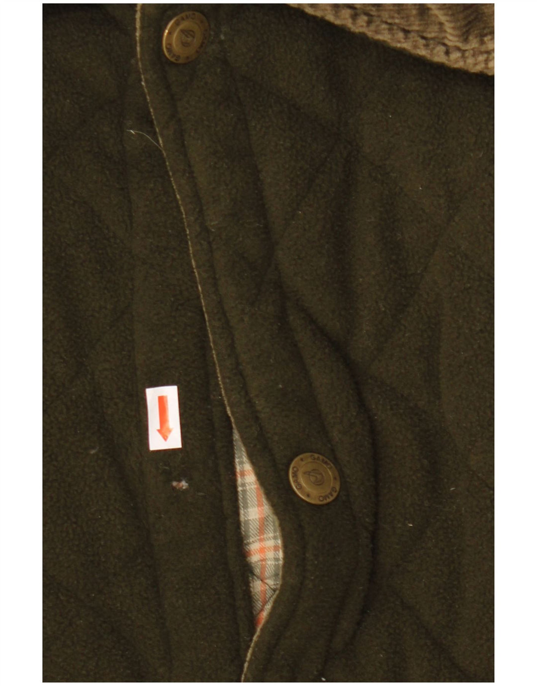 Vintage Ανδρικό Fleece Quilted Jacket UK 42 XL Khaki Polyester