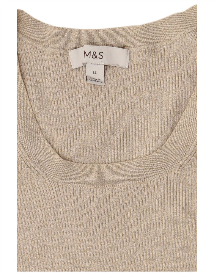 Marks & Spencer Γυναικείο Γιλέκο Tank Top UK 14 Medium Beige