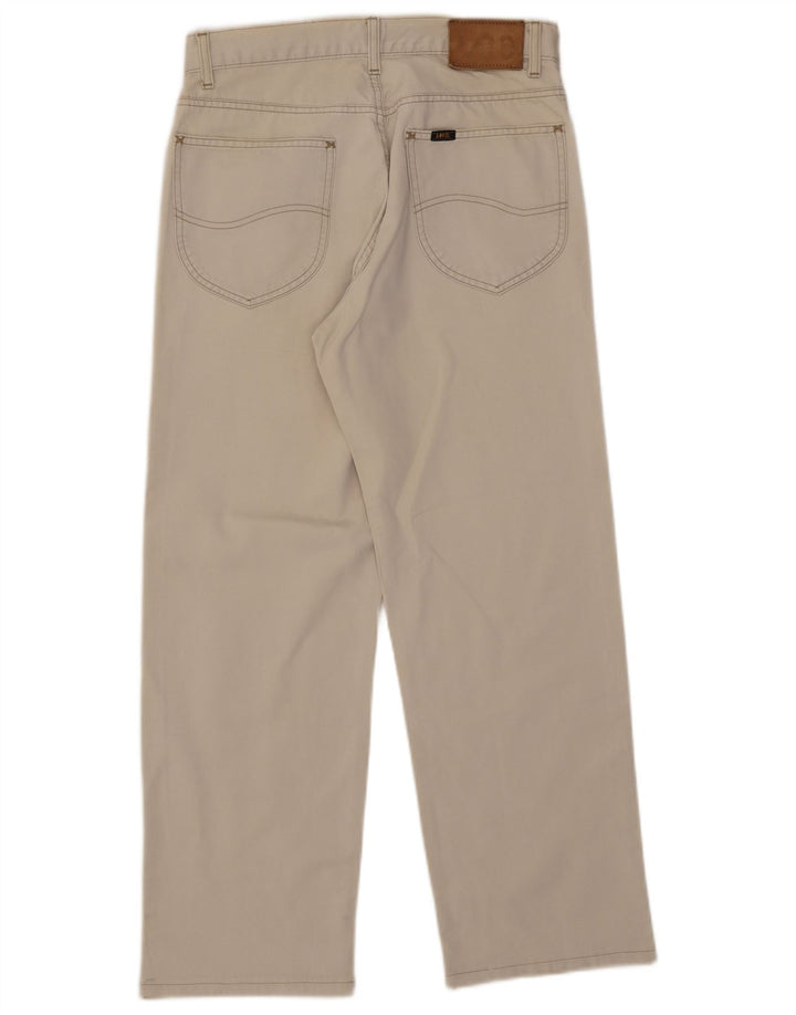 Lee Mens Chicago Straight Jeans W32 L27 Off White Βαμβακερό
