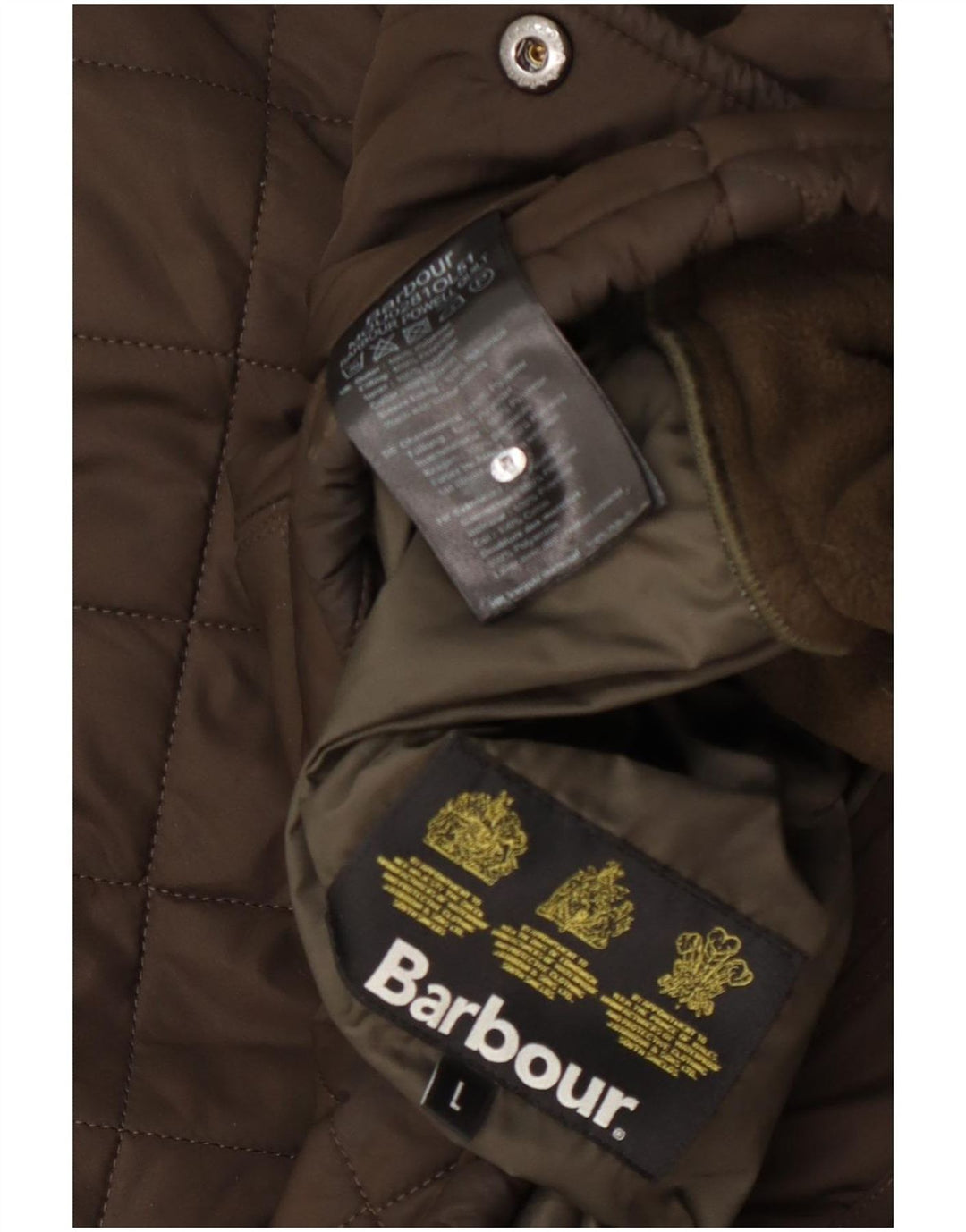 Ανδρικό καπιτονέ μπουφάν Barbour UK 40 Large Khaki Polyester