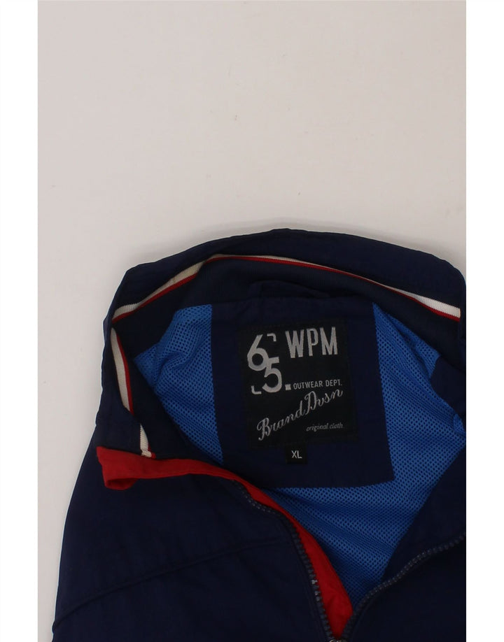WPM Boys Tracksuit Top Jacket 13-14 Years XL Navy Blue Nylon Vintage WPM and Second-Hand WPM from Messina Hembry 