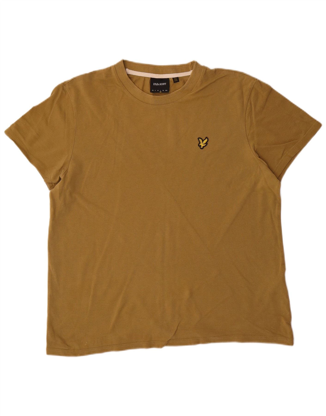 Ανδρικό T-Shirt LYLE & SCOTT Top Large Khaki Cotton