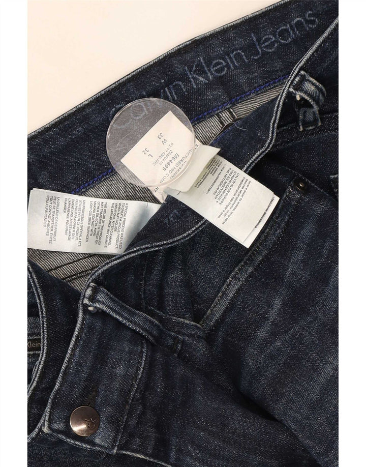 Calvin Klein Ανδρικό Slim Jeans W33 L32 Navy Blue Cotton