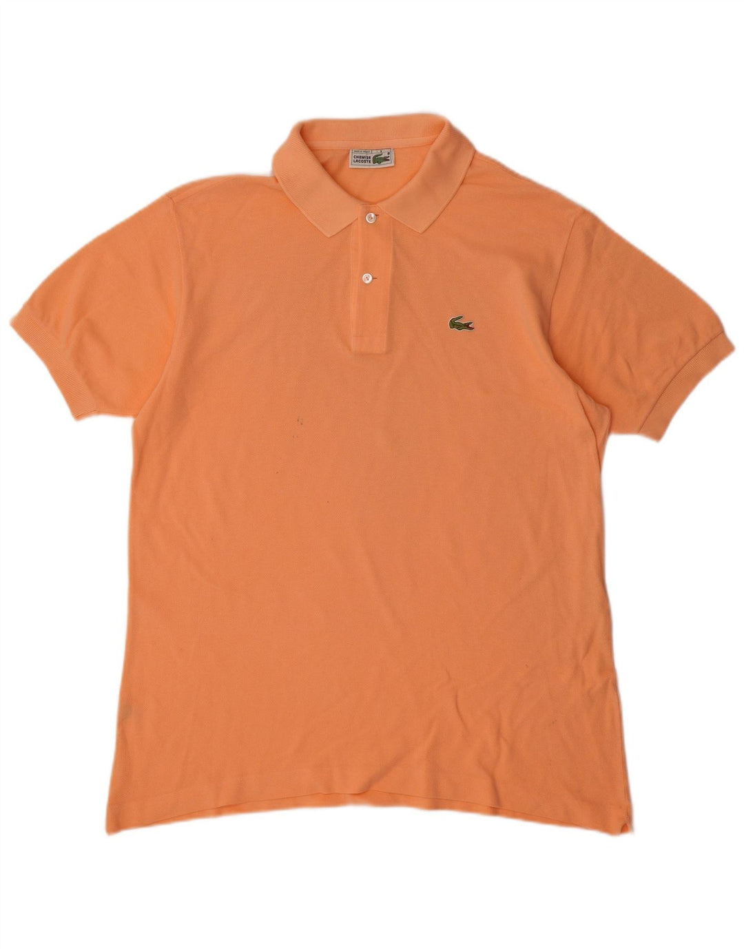 Ανδρικό πουκάμισο πόλο Lacoste, μέγεθος 5, μεγάλο πορτοκαλί βαμβακερό