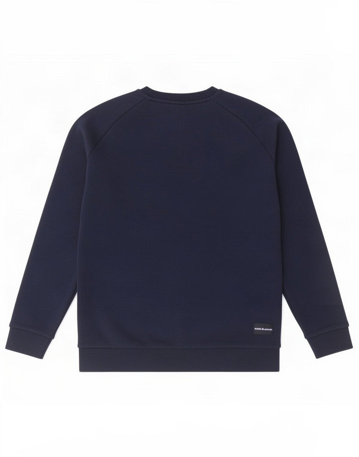 Ανδρικό φούτερ Adidas Jumper, μεσαίο μπλε βαμβακερό