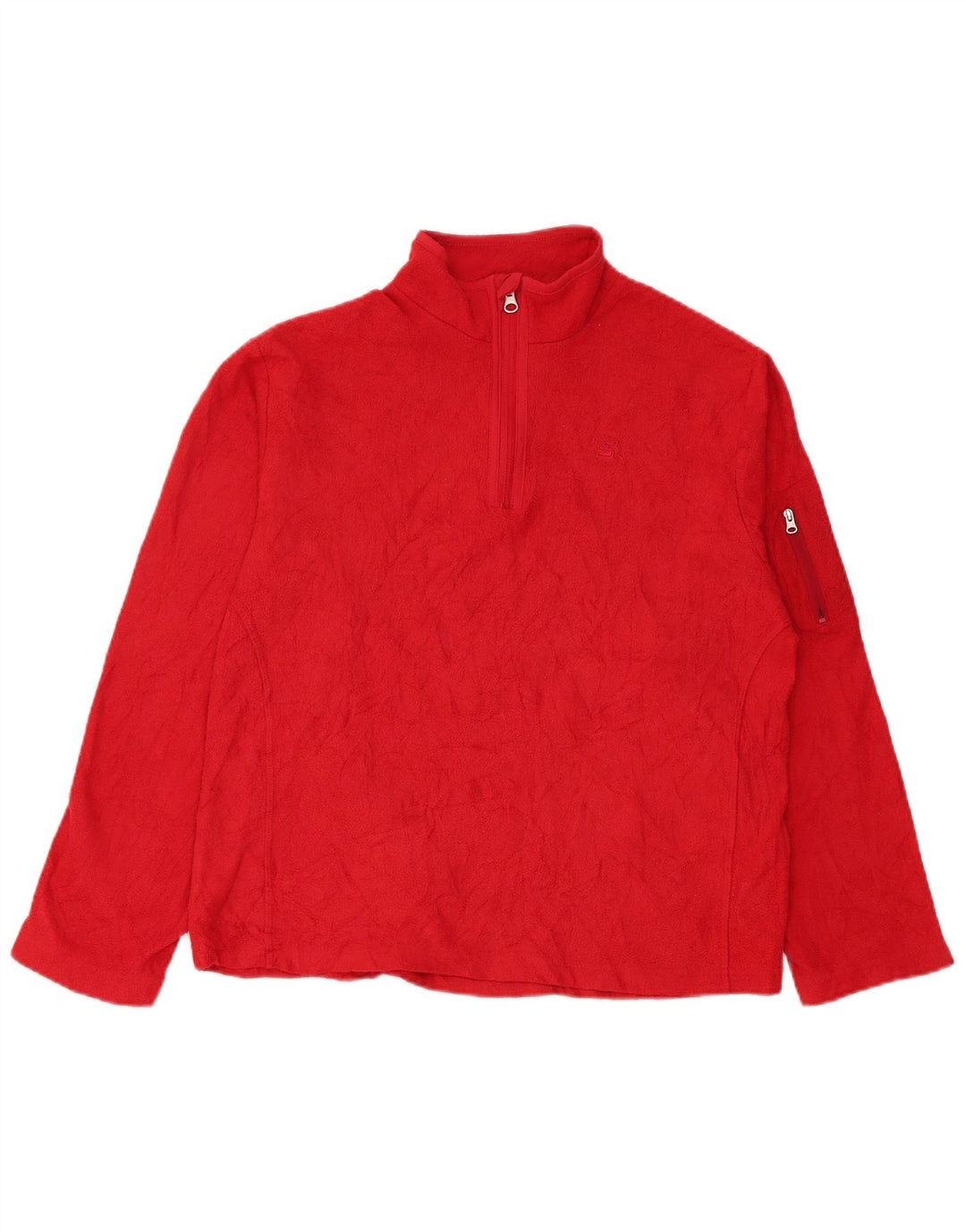 Starter Γυναικείο φερμουάρ Fleece Jumper UK 20 2XL Red Polyester