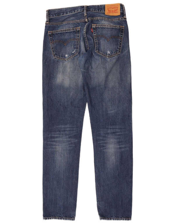 Levi's Boys 501 Distressed Straight Jeans 15-16 ετών W30 L32 Blue Cotton