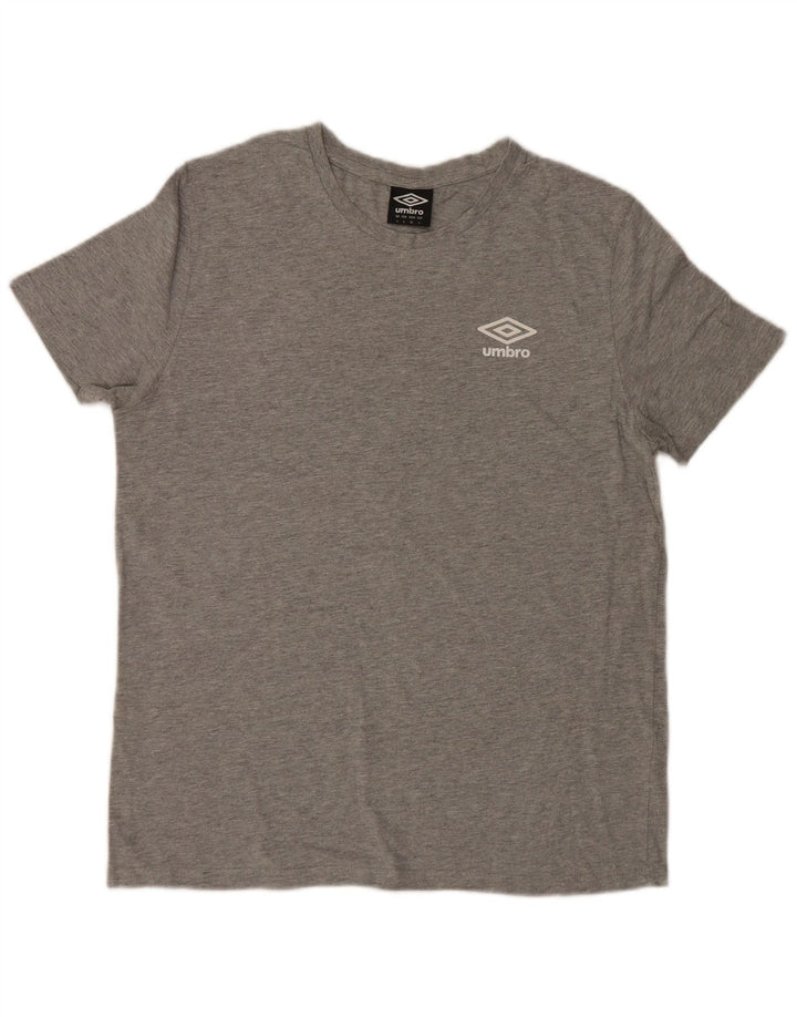Ανδρικό T-Shirt Umbro Τοπ μεγάλο γκρι βαμβακερό