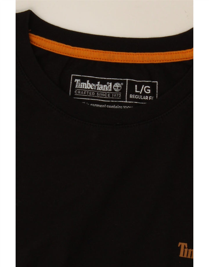TIMBERLAND Ανδρικό T-Shirt Regular Fit Top Large Μαύρο