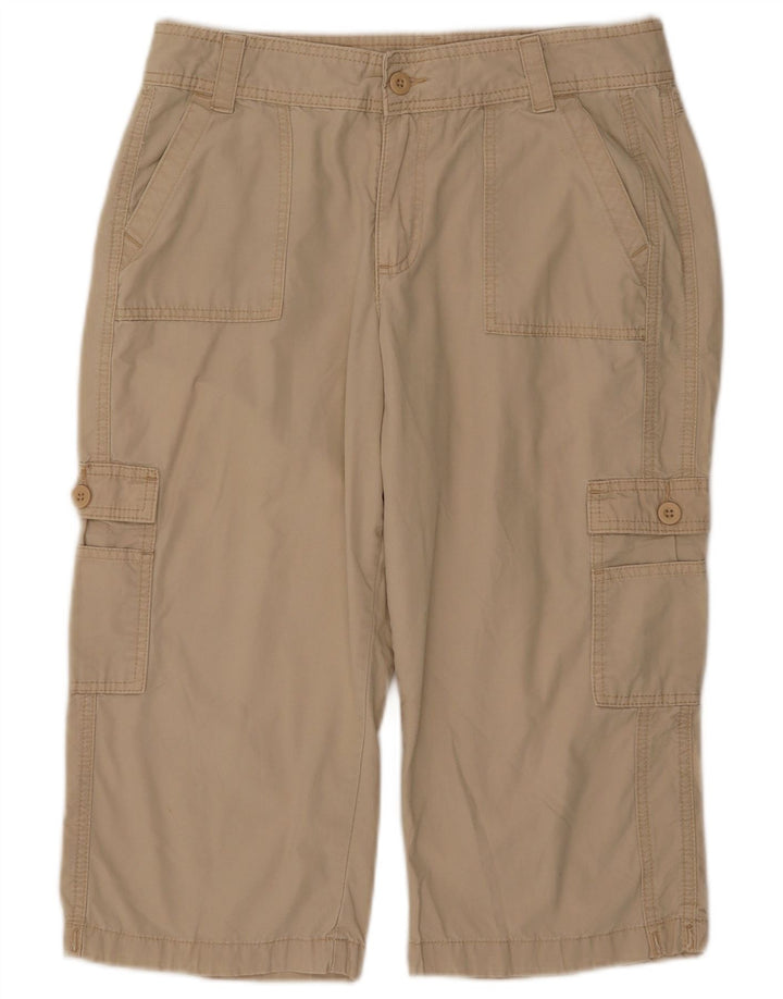 LEE Womens Riders Cargo Capri Παντελόνι W31 L18 Beige