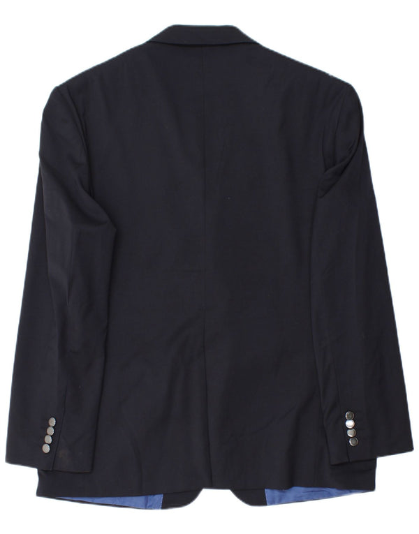 Marks & Spencer Ανδρικό μπουφάν σακάκι με 2 κουμπιά UK 42 XL Navy Blue Polyester