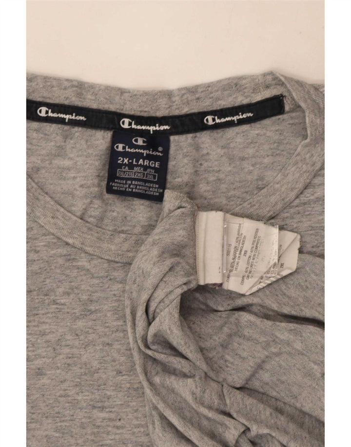 Ανδρικό T-Shirt Champion Top 2XL Γκρι βαμβακερό