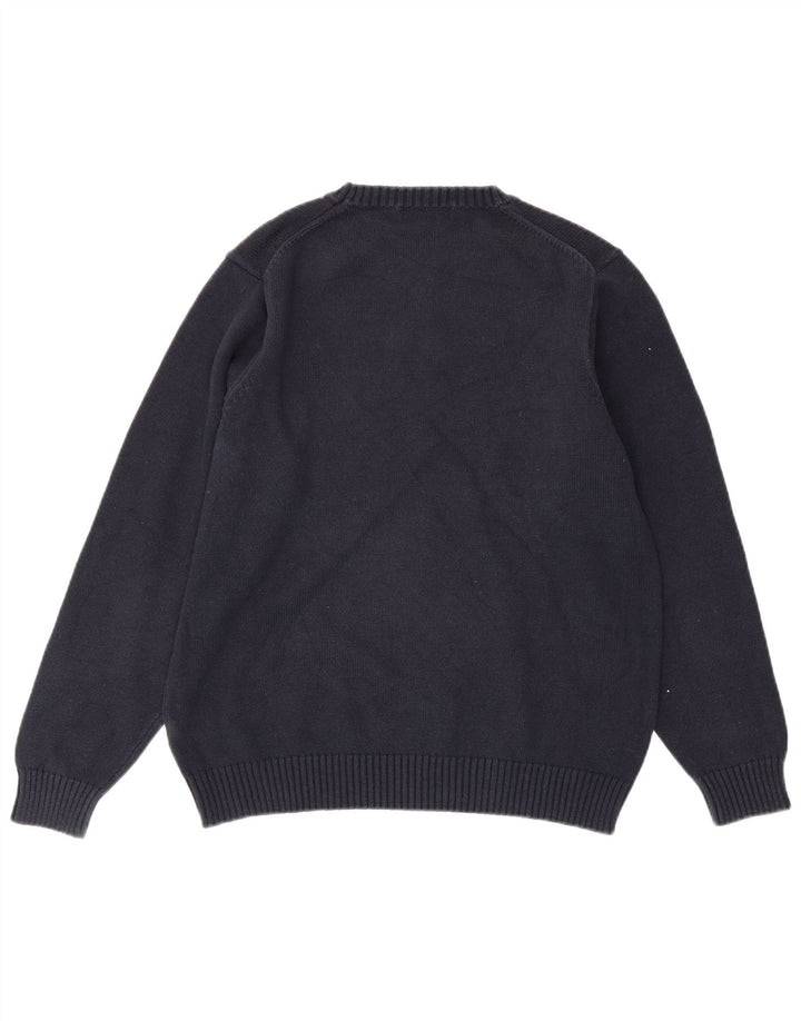 MARKS & SPENCER Ανδρικό πουλόβερ με λαιμόκοψη UK 38/40 Medium Navy Blue
