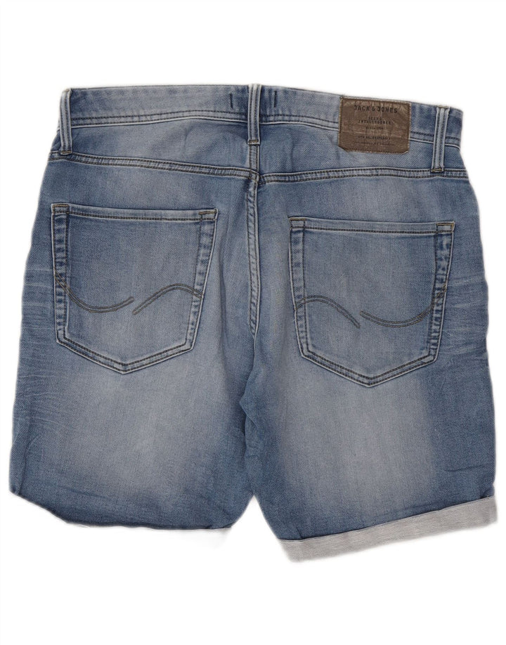 Jack & Jones Ανδρικό τζιν σορτς με κανονική εφαρμογή μεσαίο W32 μπλε βαμβακερό
