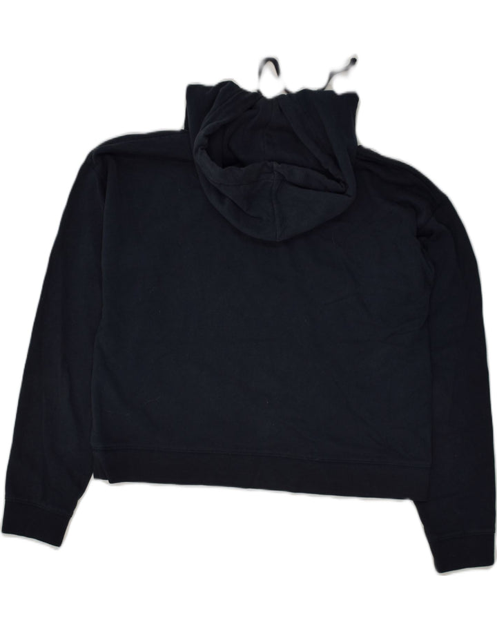 JACK WILLS Womens Hoodie Jumper UK 12 Medium Navy Blue Cotton | Vintage Jack Wills | Thrift | Second-Hand Jack Wills | Used Clothing | Messina Hembry 