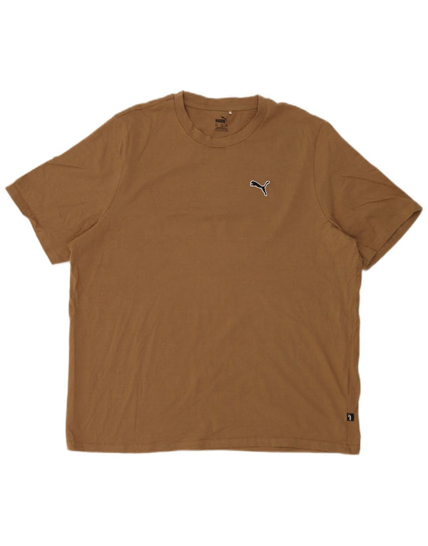 Ανδρικό T-Shirt Puma Top 2XL Μπεζ βαμβακερό