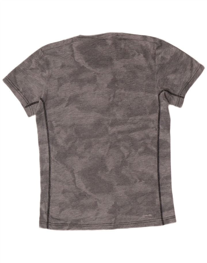 Adidas Ανδρικό T-Shirt Climalite Top Small Grey Camouflage Polyester