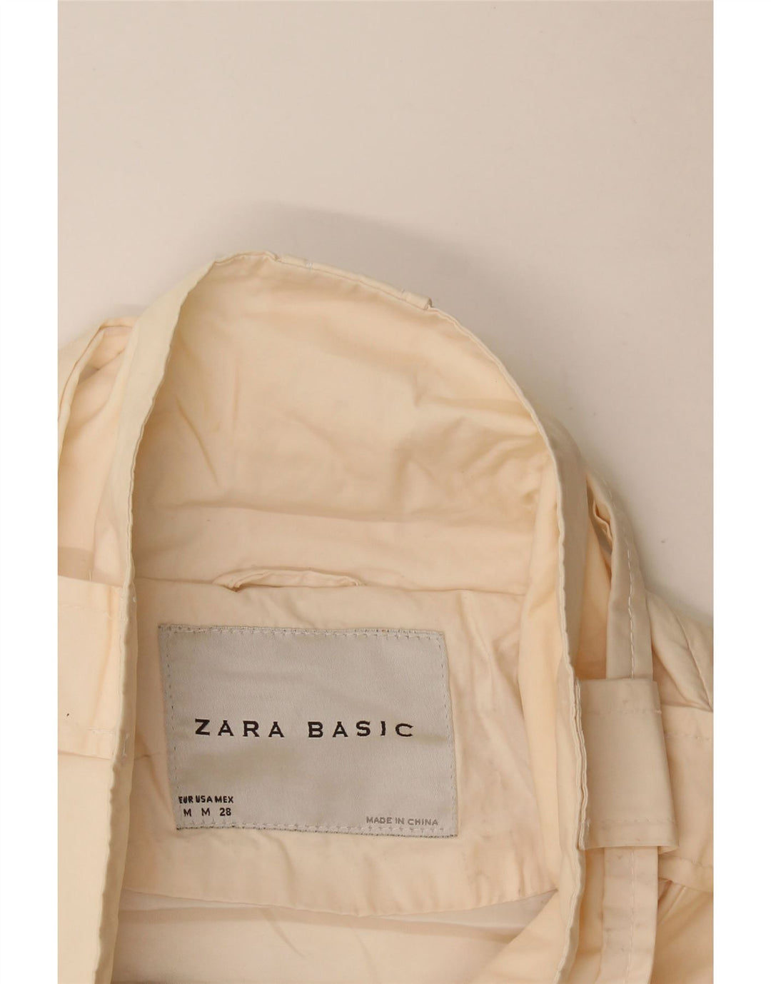 Zara Γυναικείο Μπουφάν UK 14 Medium Off White