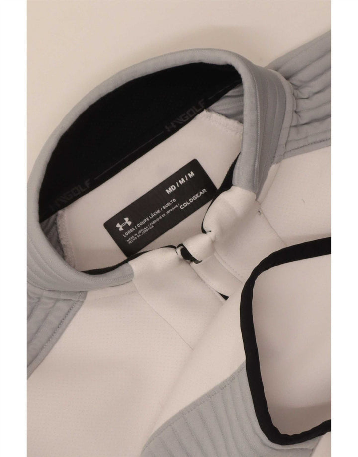 Under Armour Ανδρική φόρμα πουλόβερ Cold Gear Top Medium White Colourblock