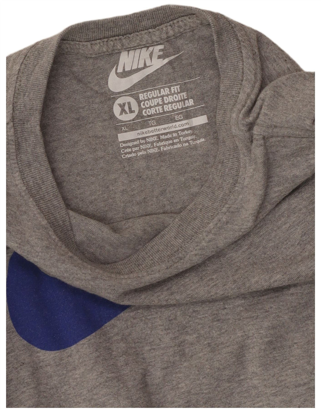 Γυναικείο γραφικό μπλουζάκι NIKE Regular Fit Top UK 18 XL Grey