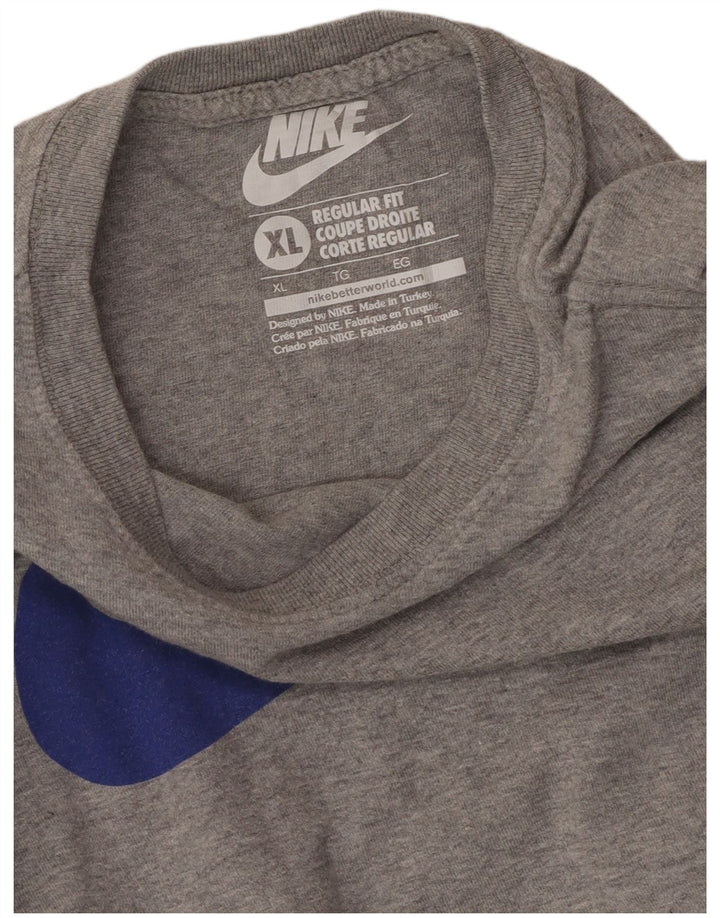 Γυναικείο γραφικό μπλουζάκι NIKE Regular Fit Top UK 18 XL Grey