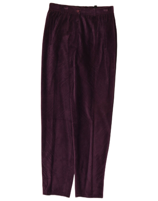 Superior γυναικείο ψηλόμεσο κοτλέ παντελόνι IT 44 Medium W26 L29 Purple