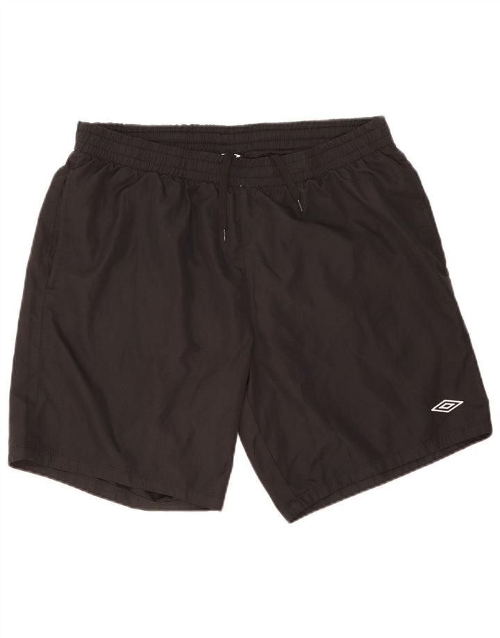 Ανδρικό αθλητικό σορτς Umbro XL μαύρο πολυεστέρα