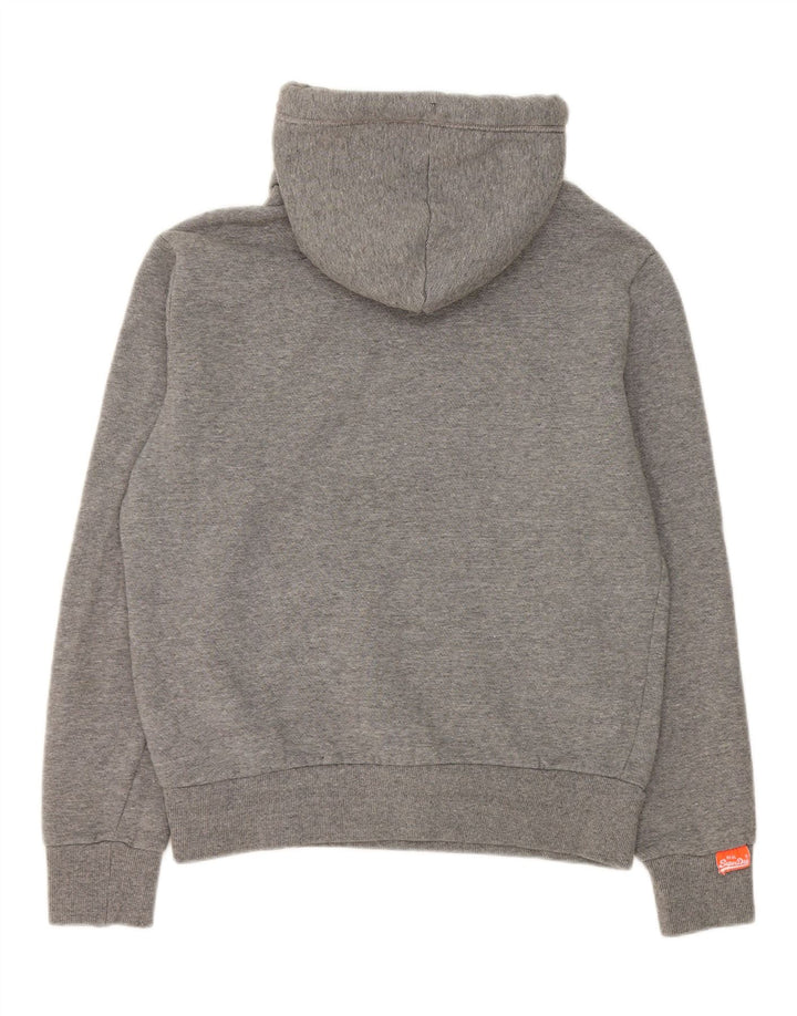 Superdry Ανδρική κουκούλα, μεσαίο γκρι βαμβακερό