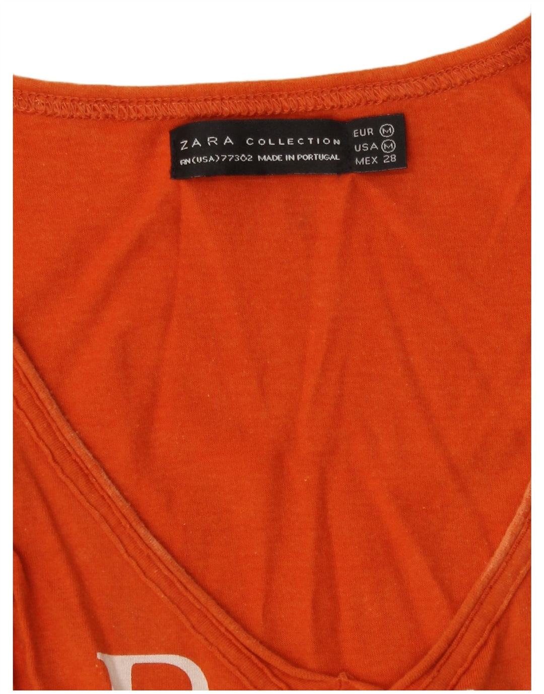 Zara Γυναικείο Γραφικό Γιλέκο Τοπ UK 12 Medium Orange Floral
