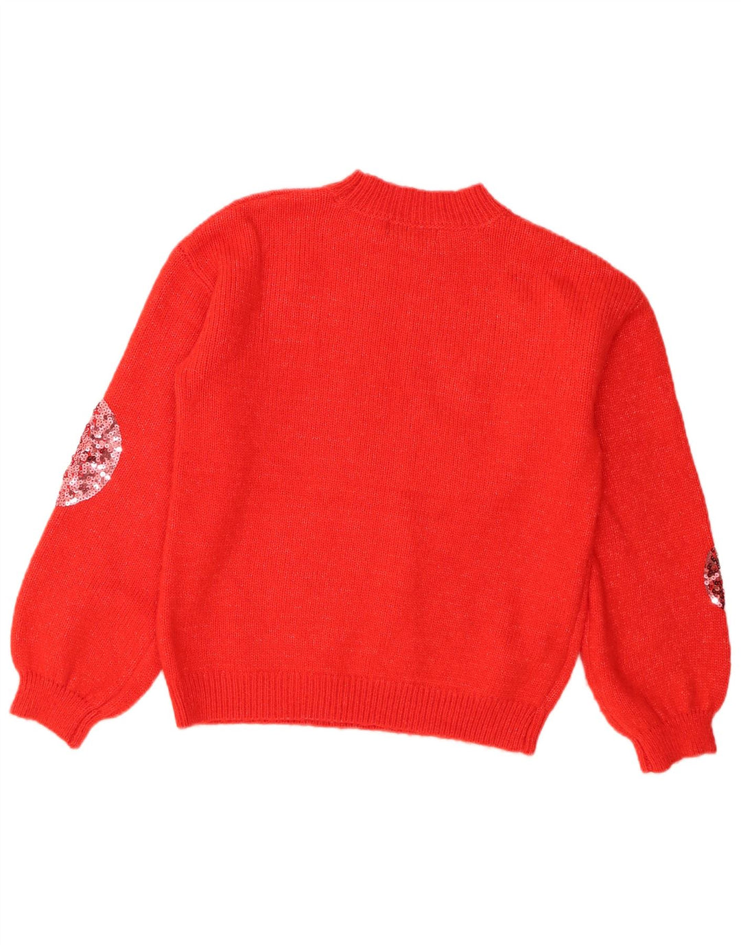 Marks & Spencer Γυναικείο πουλόβερ με λαιμό χελώνα UK 10 Small Red Geometric