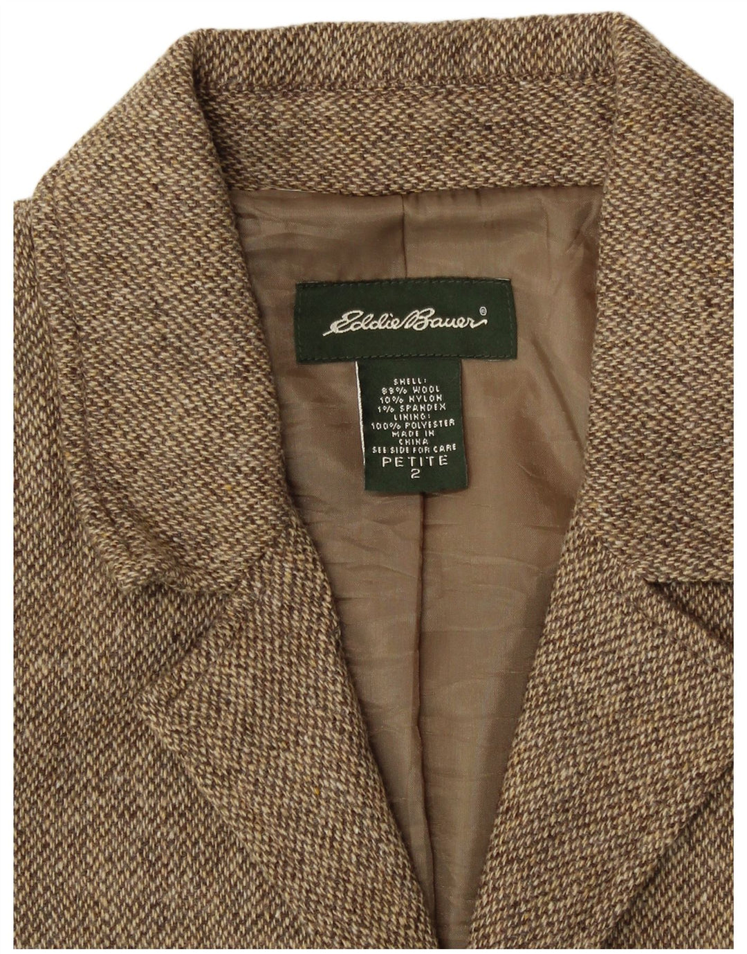 EDDIE BAUER Γυναικείο μπουφάν μπλέιζερ με 3 κουμπιά US 2 XS σε μπεζ φλύκταινες