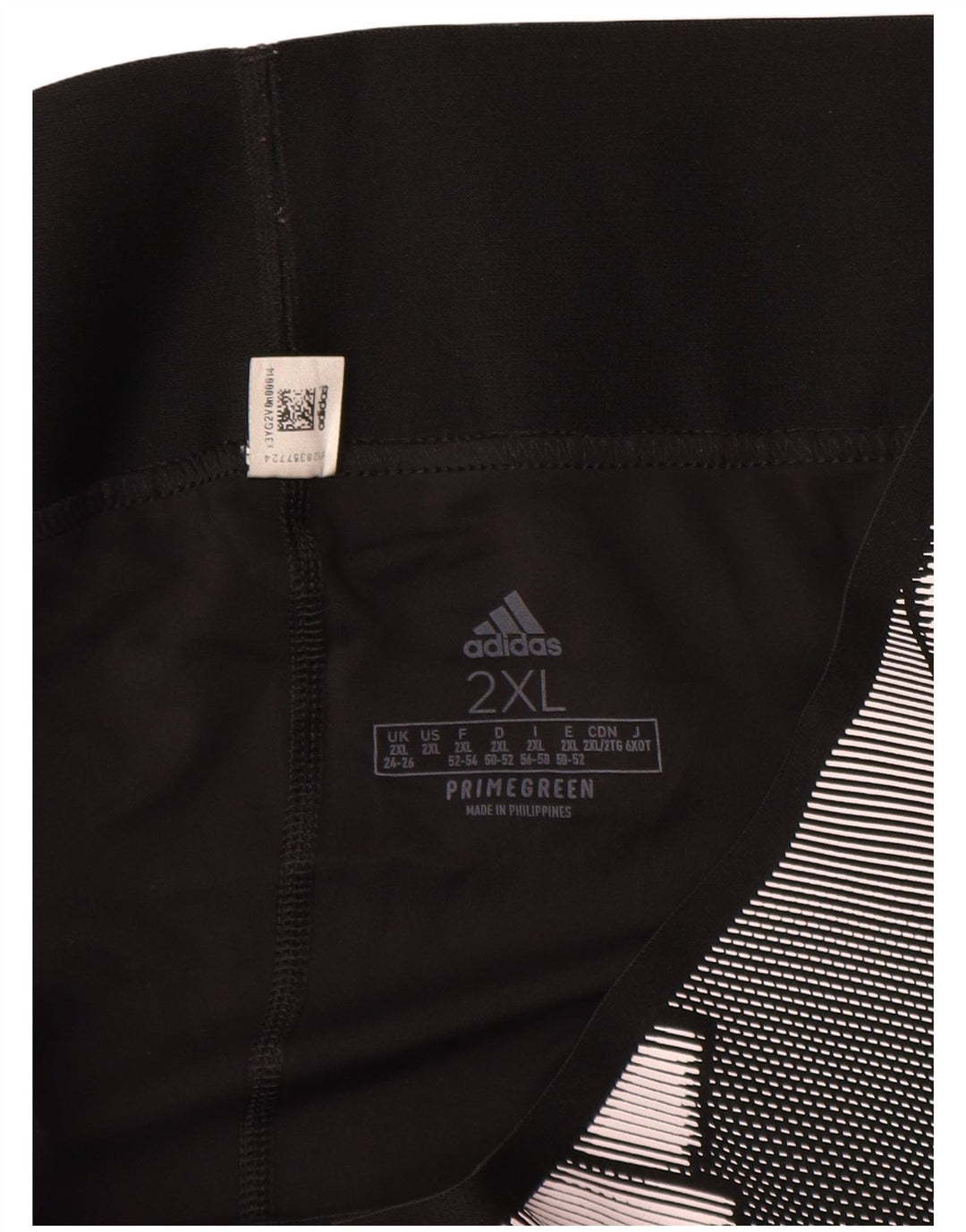 Γυναικεία γραφικά κολάν Adidas UK 24/26 2XL Μαύρο Πολυεστέρας