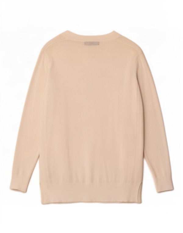 Marks & Spencer Γυναικείο ανοιχτό πουλόβερ ζακέτα UK 12 Medium White