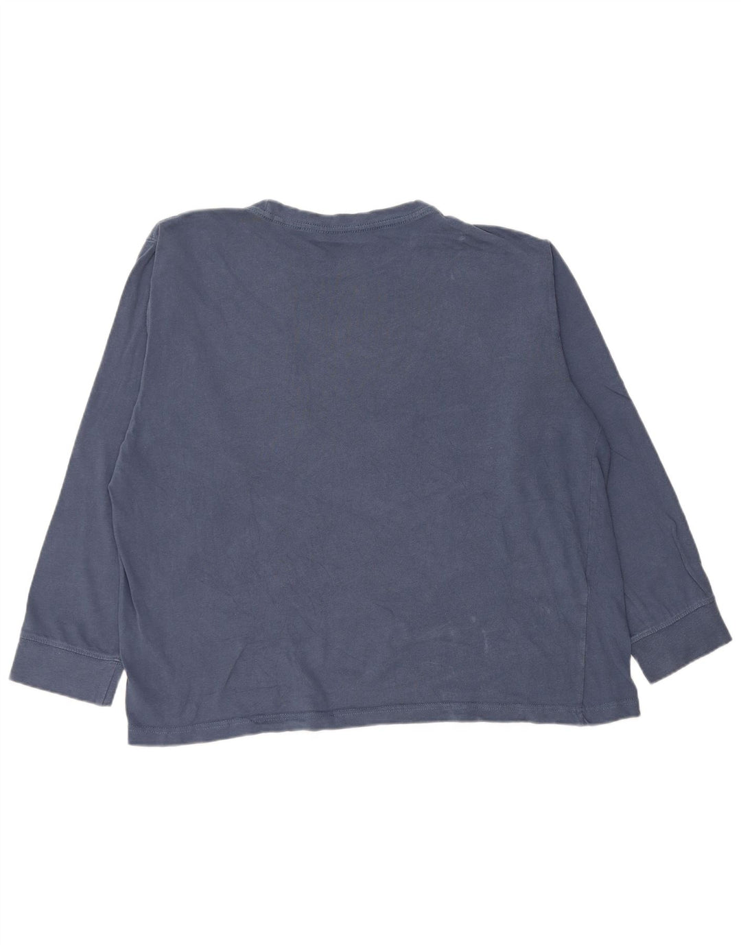Lee Womens Classic Fit Top Μακρυμάνικο UK 16 Large Navy Blue από βαμβάκι