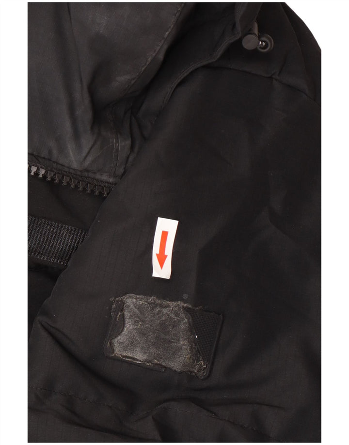 Zara Ανδρικό μπουφάν με κουκούλα UK 44 2XL Μαύρο Πολυεστέρας