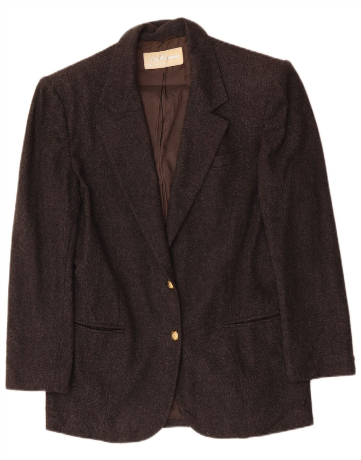 LES COPAINS Γυναικείο σακάκι 2 κουμπιών UK 14 Medium Grey