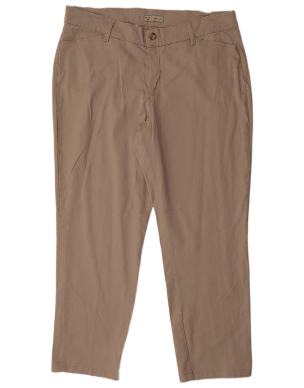 Lee Womens Riders Tapered Casual Trousers US 18 2XL W40 L30 Grey Cotton