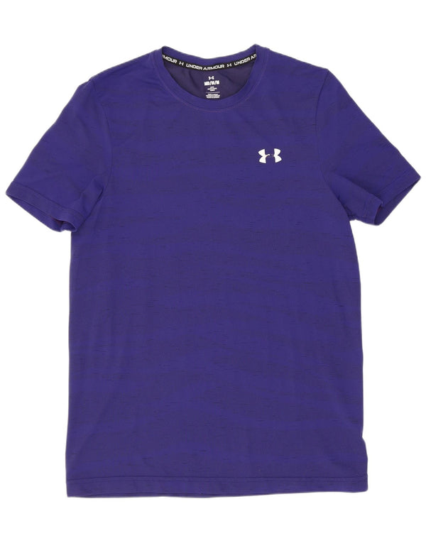 Under Armour Ανδρικό T-Shirt Top Medium Navy Blue ριγέ