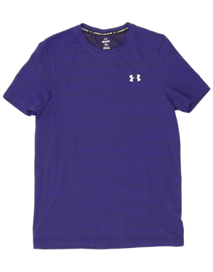Under Armour Ανδρικό T-Shirt Top Medium Navy Blue ριγέ