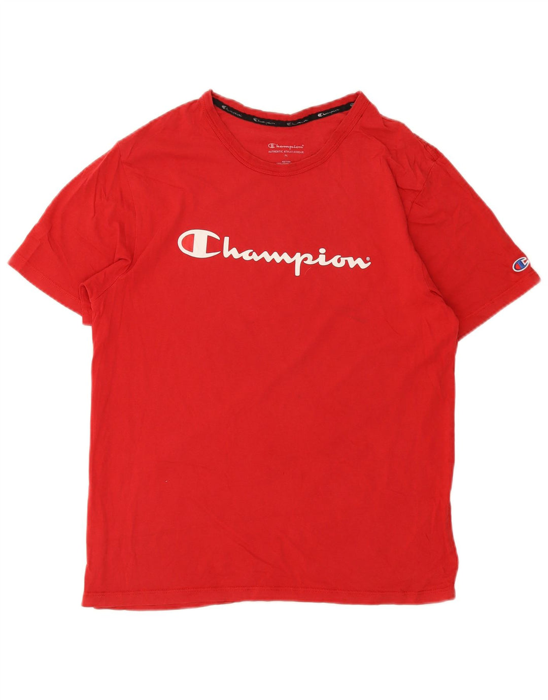 Ανδρικό γραφικό T-Shirt Champion Top Μεσαίο κόκκινο βαμβακερό