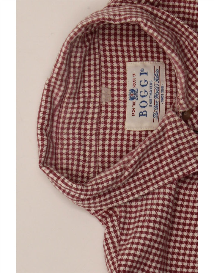 Ανδρικό πουκάμισο Boggi μεγάλο κόκκινο Gingham