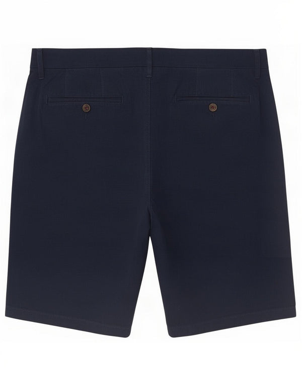 Ανδρικά σορτς Chino Marks & Spencer Large W34 Navy Blue Check Cotton